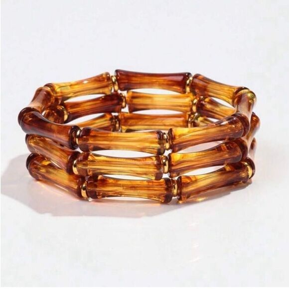 Boho Amber Bracelet N1424 - Picture 1 of 4